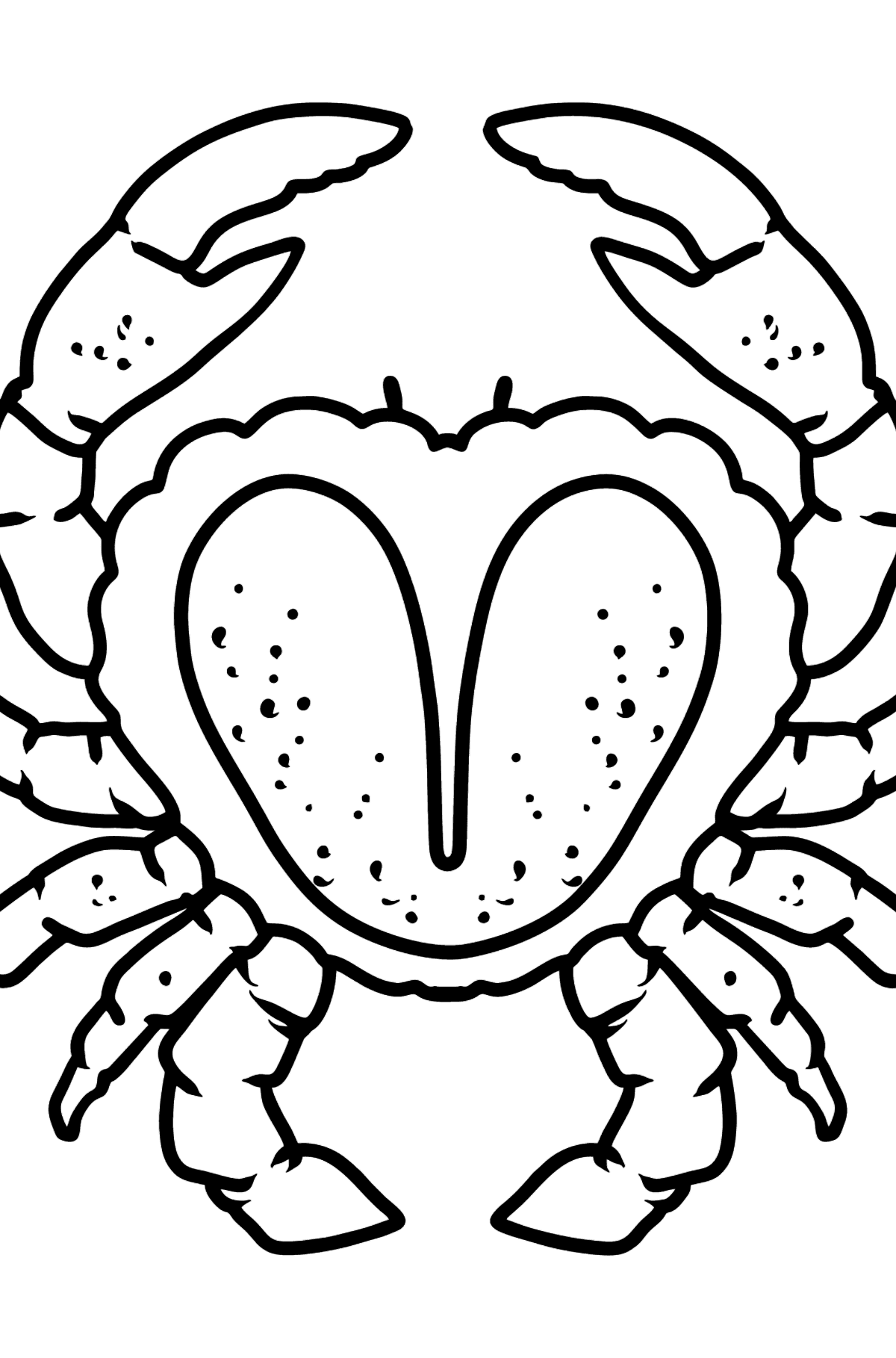 Krab kolorowanki